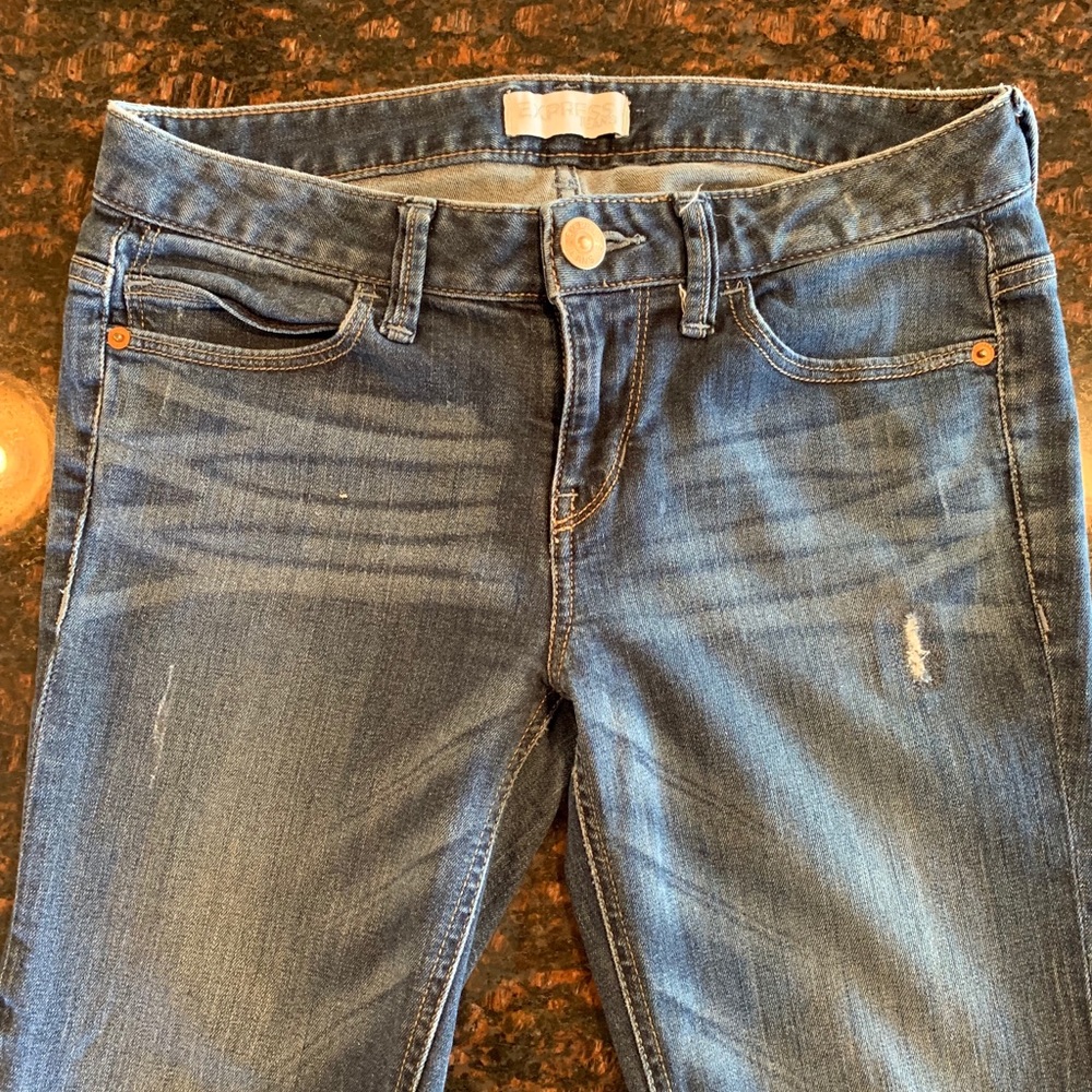 Express Boyfriend cropped jeans Size 0
